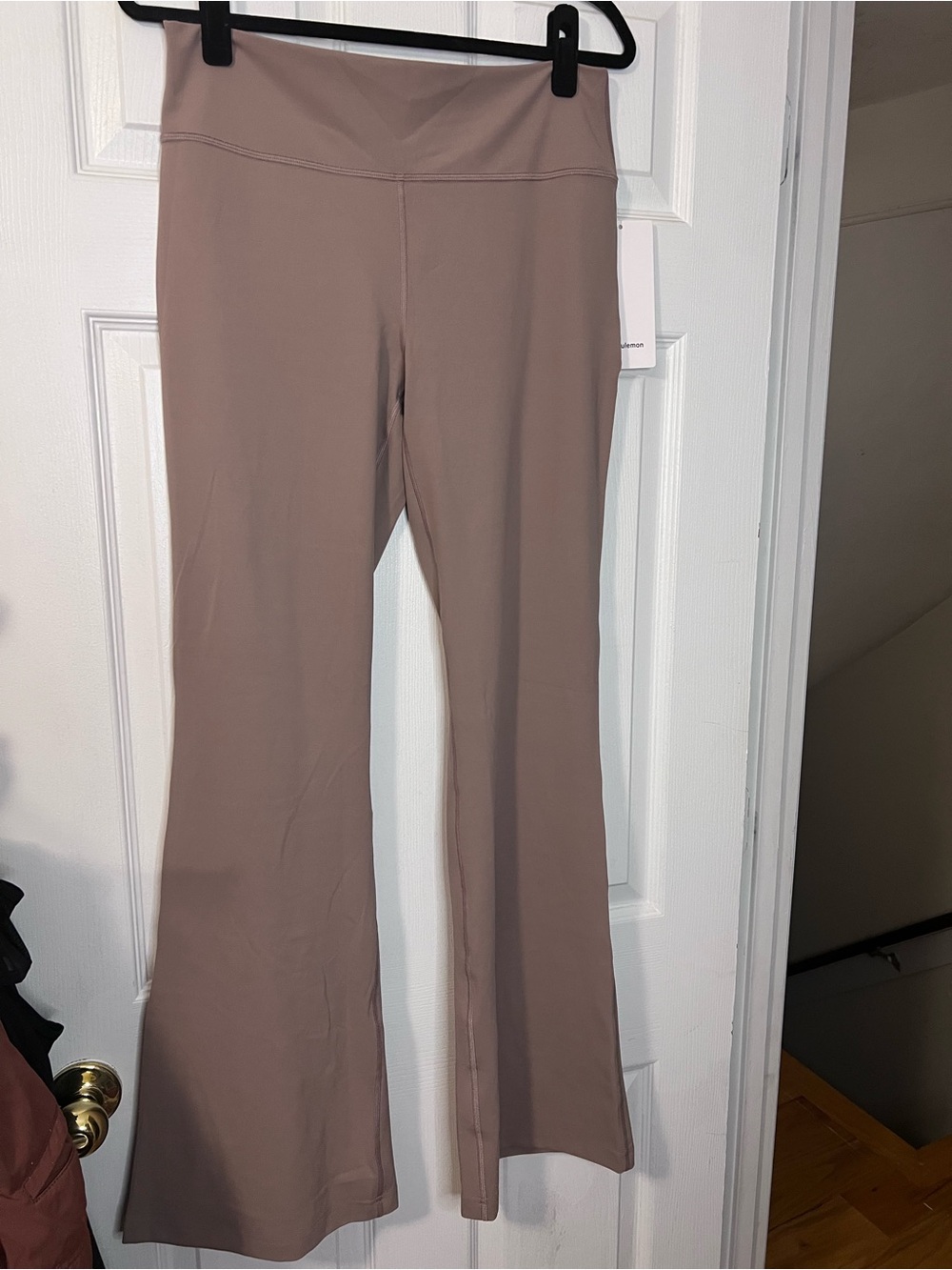 #510 Lululemon Groove Nulu HR Flared Pant Regular 32.5” Ashen Rose Sz 12 NWT